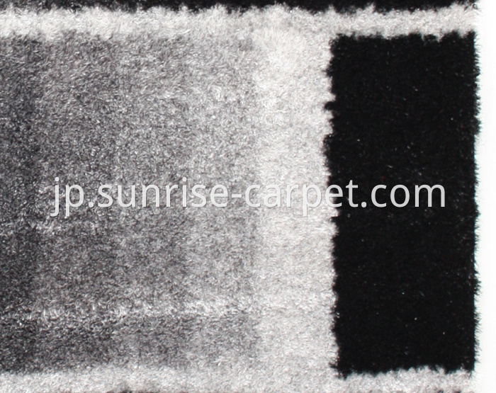 Thin Polyeste Shaggy Rug Shades Design